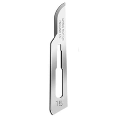 Swann-Morton Scalpel Blade No 15, 0205 - Pack 100