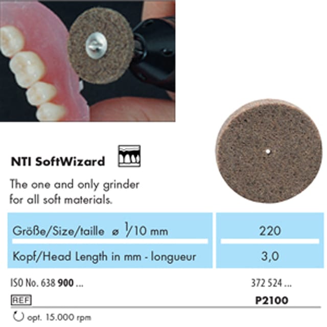 NTI Soft Wizard P2100 Disc 372 220 - Pack 10 + 1 Mandrel