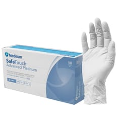 Medicom Platinum White Nitrile Gloves Powder Free