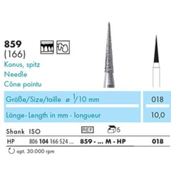 NTI Diamond Bur HP Needle 859 - Pack 5