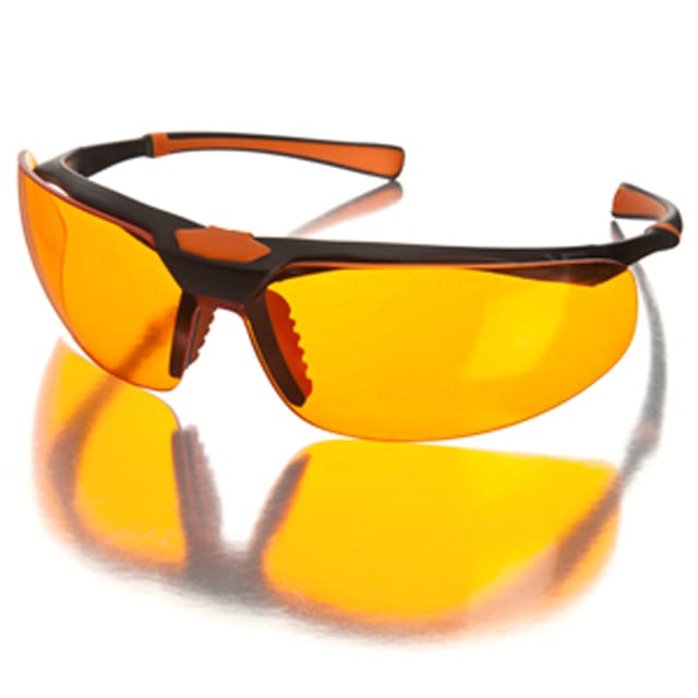 Ultradent UltraTect Protective Glasses - Black Frame, Orange Lens, 0508