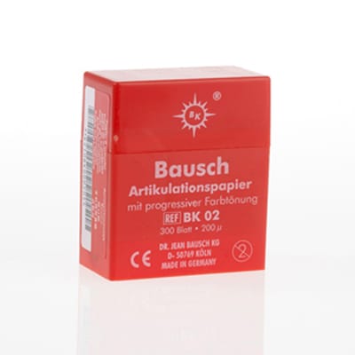 Bausch 200micron Articulating Paper - Red 300Sheets
