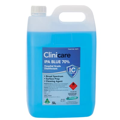 Clinicare IPA 70% Isoprophyl Alcohol 5 Litre