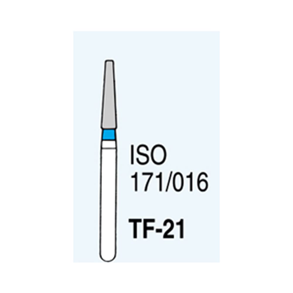 Mani Diamond Bur FG TF, 171 Taper Flat End - Pack 5