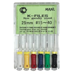 Mani K-Files 25mm - Pack 6