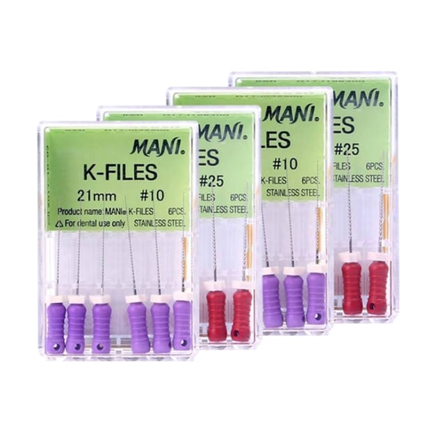 Mani Medium K-Files 21mm - Pack 6