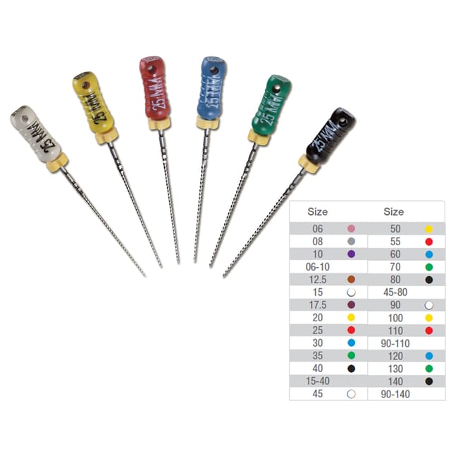 VDW K-Files STERILE CC 25mm - Pack 6