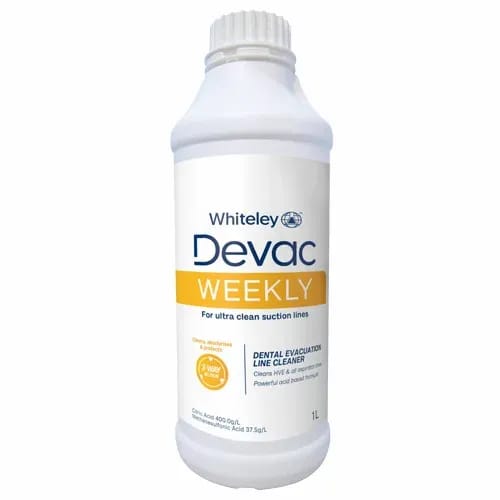 Devac Weekly Weekly Dental Suction Line Cleaner, 1Litre - Each