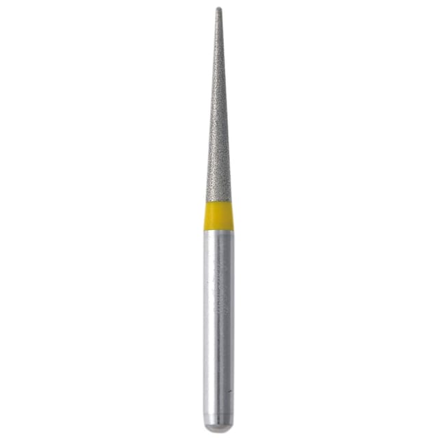 Mani Diamond Bur FG TR, 198 Taper Round End - Pack 5