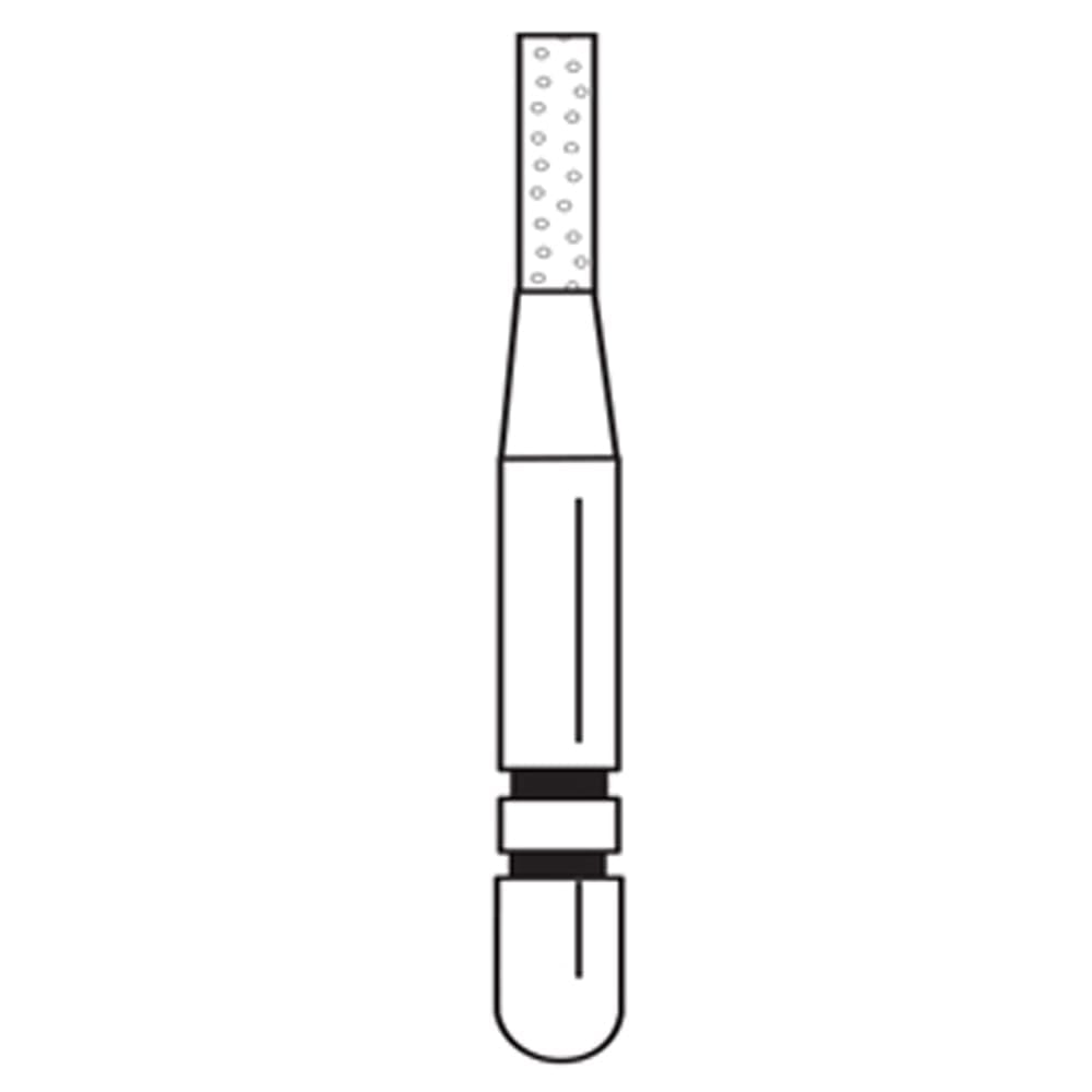 Two Striper Diamond Bur FG Flat End Cylinder - Pack 5