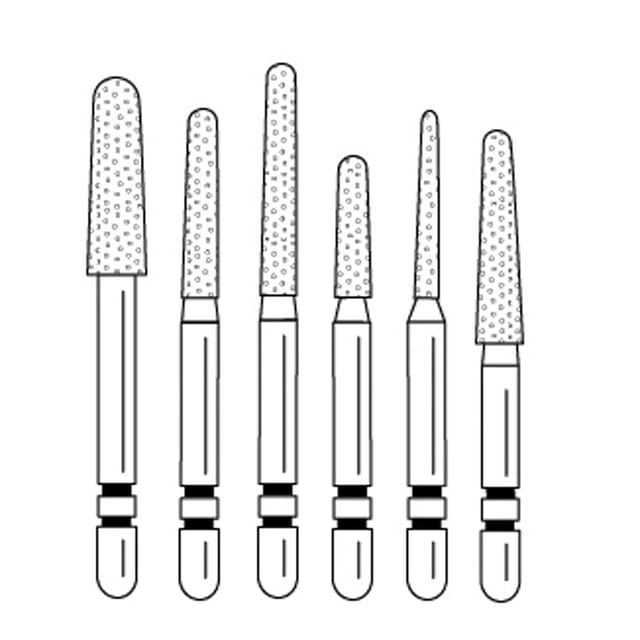 Two Striper Diamond Bur FG Round End Taper 856 - Pack 5
