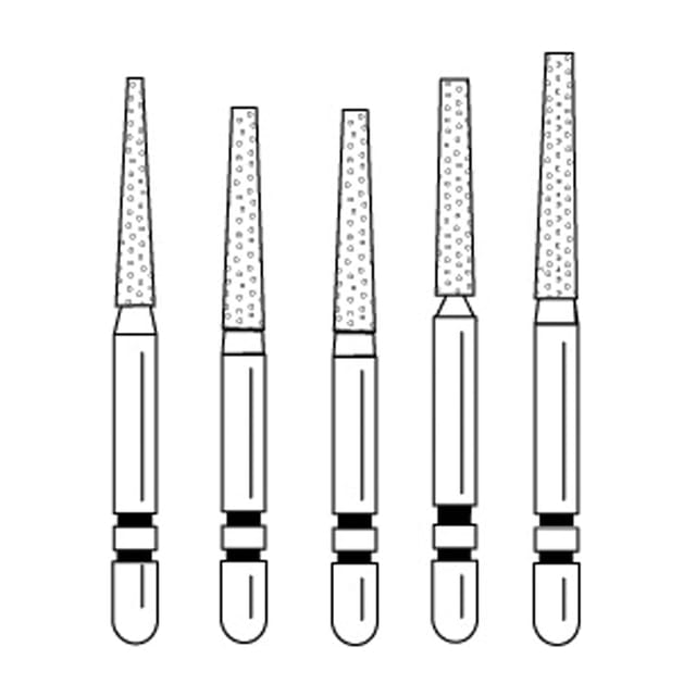 Two Striper Diamond Bur FG Flat End Taper 847 - Pack 5