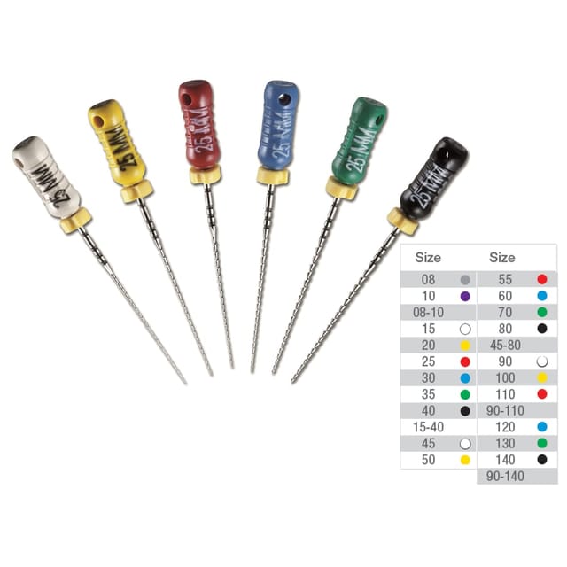 VDW Hedstroem Files STERILE CC 31mm - Pack 6