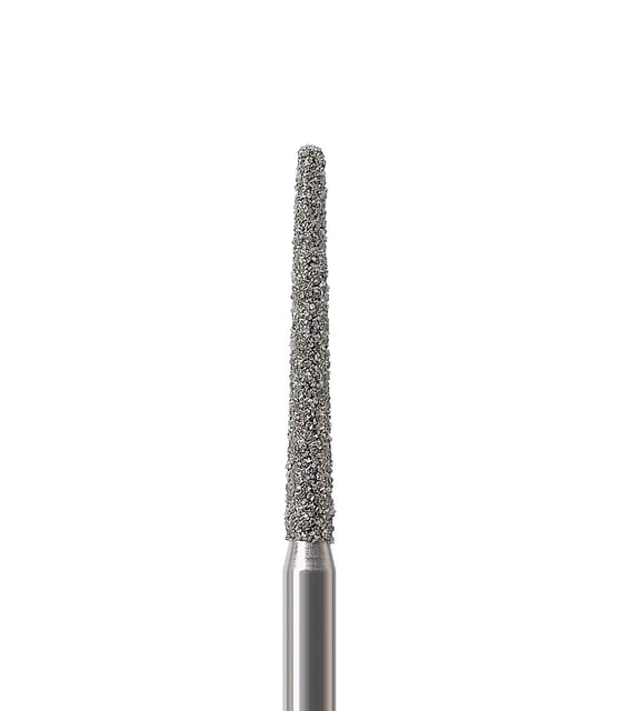 Diamond Bur FG Round End Taper Long 850L 014 Medium - Pack 5 *While Stock Lasts*