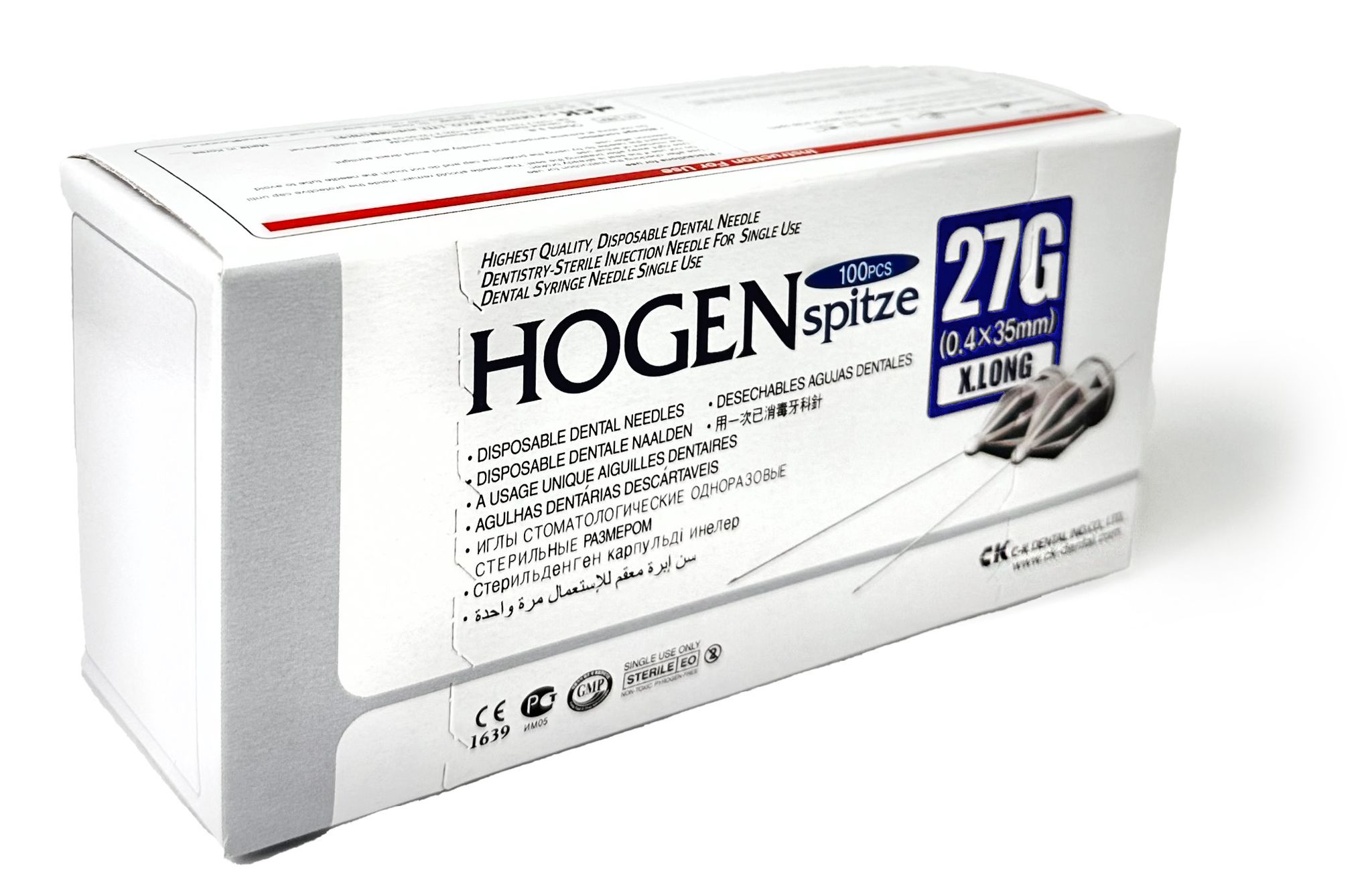 Needles Anaesthetic Hogenspitz 27G Large 35mm Imperial Thread - Box 100