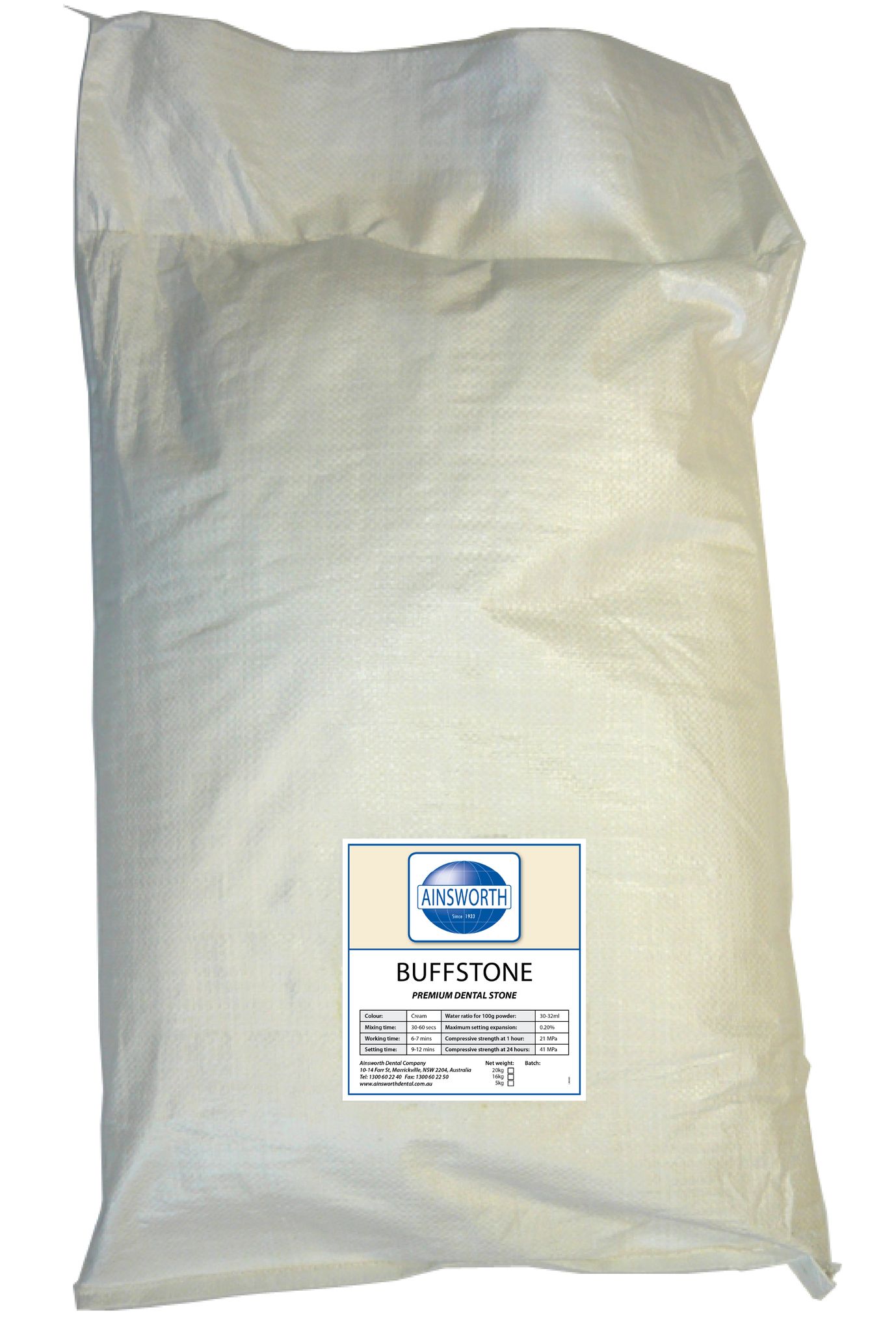 Ainsworth Buffstone - 20kg Bag