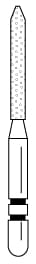Two Striper FG Diamond Bevel-End Cylinder 250.9 - Pack 5