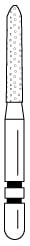 Two Striper FG Diamond Bevel-End Cylinder 251.8 - Pack 5