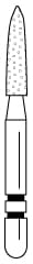 Two Striper Diamond Bur FG 270.6.5 - Pack 5