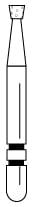 Two Striper Diamond Bur FG 310.1F Operative Inverted Cone 805 010F - Pack 5