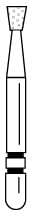Two Striper Diamond Bur FG 320.2C Operative Inverted Cone 805 018C - Pack 5