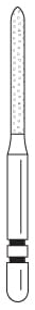 Two Striper FG Diamond Cylinder BM 511.10C - Pack 5