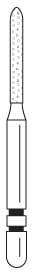 Two Striper FG Diamond Cylinder BM 511.8C - Pack 5