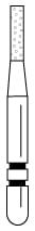 Two Striper FG Diamond Cylinder Flat End 513.4 - Pack 5
