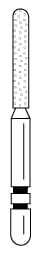 Two Striper FG Diamond Cylinder Round End 550.8C - Pack 5