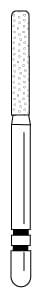 Two Striper FG Diamond Cylinder Round End 586.8C - Pack 5