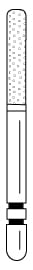 Two Striper FG Diamond Cylinder Round End 587.8C (KS-3) - Pack 5