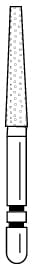 Two Striper FG Diamond Flat End Taper 703.10 - Pack 5