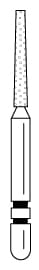 Two Striper FG Diamond Flat End Taper 721.8C - Pack 5