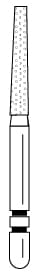 Two Striper FG Diamond Flat End Taper 723.8C - Pack 5