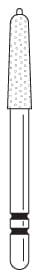 Two Striper Diamond Bur FG SE740.8 GuiDE - Pack 5