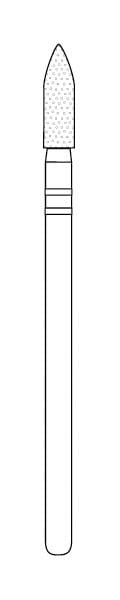 Two Striper Diamond Lab Bur X285.8.5 -Pack 1