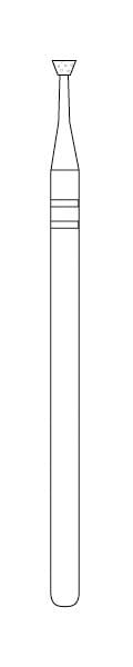 Two Striper Diamond Lab Bur HP X324.1C Inverted Cone 805 022 - Pack 1