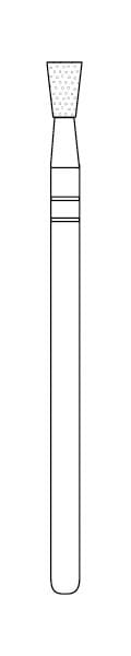 Two Striper Diamond Lab Bur HP X350.4 Inverted Cone 807 030 - Pack 1