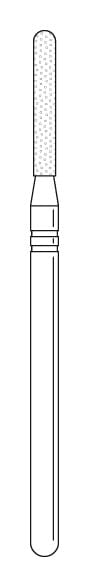 Two Striper Diamond Lab Bur X590.12 -Pack 1