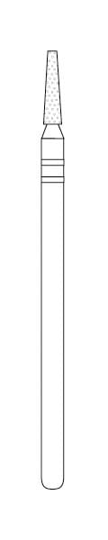 Two Striper Diamond Lab Bur X701.9 -Pack 1