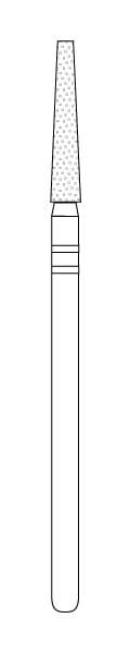 Two Striper Diamond Lab Bur X703.12C -Pack 1
