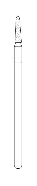 Two Striper Diamond Lab Bur X767.7 -Pack 1