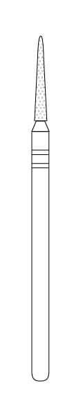 Two Striper Diamond Lab Bur X769.10 -Pack 1