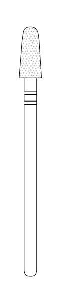 Two Striper Diamond Lab Bur HP X776.9 Round-End Taper 856 040 - Pack 1