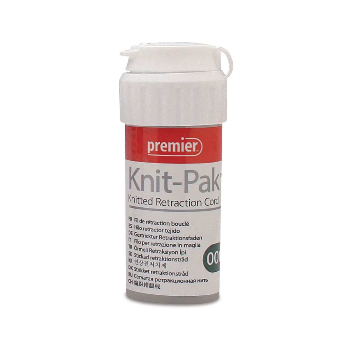 Knit-Pak Cord #000 Green - 254cm Container