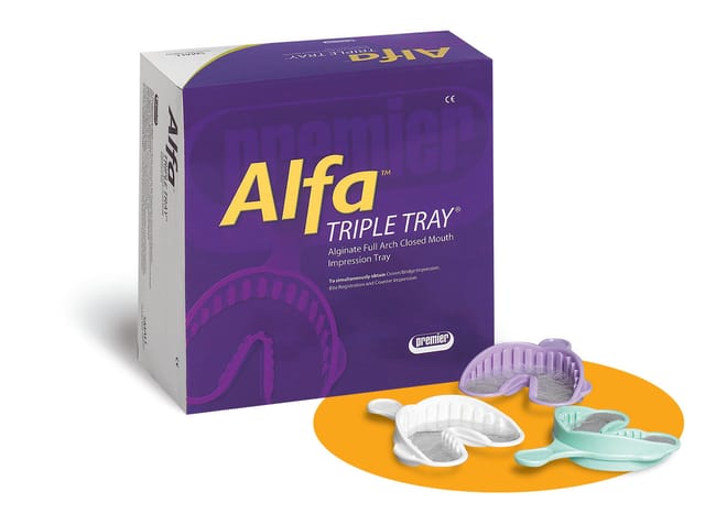 Alfa Triple Tray  White - Pack 24