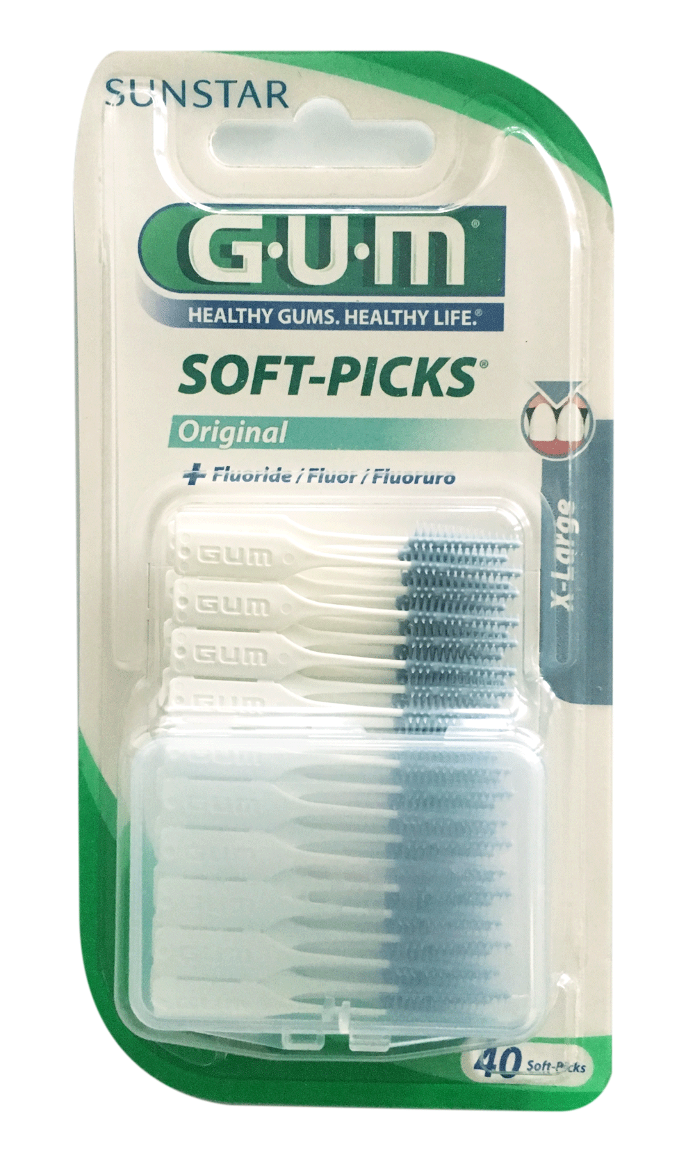Gum Interdental Soft Picks Original, Extra large, 636M40 - Pack 40