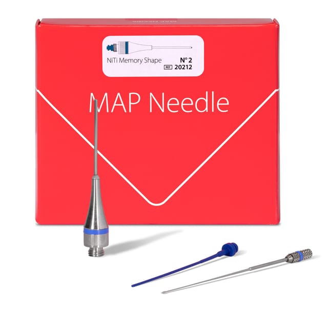 MAP NiTi Memory Shape Needle Size 2 Blue 1.30mm, 20212 - Pack 1