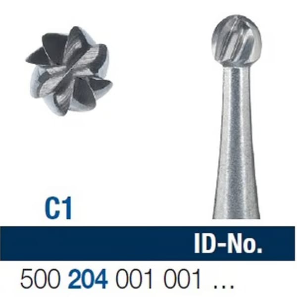 Steel Bur RA Round Fig 1 012 - Pack 10 *WSL