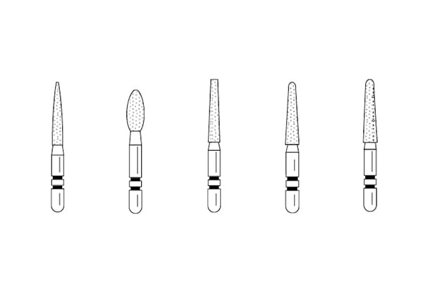 Two Striper Short Cut FG Diamond Assorted - Pack 5